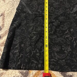 Title Nine Black Floral Mini Skirt